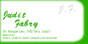 judit fabry business card